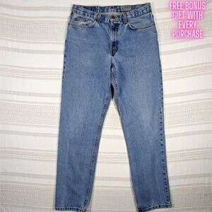Eddie Bauer Men’s Light Wash Straight Leg Jeans Size 34x34